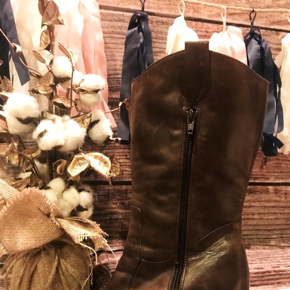 Steve Madden Confess Boot/Bootie cowgirl Casual Workwear Brown Pointed Toe - Picture 8 of 8